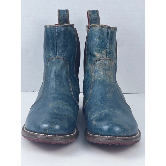 Bed Stu Women's Nandi Dark Teal Lux Leather Ankle Boot - Picture 2 of 7